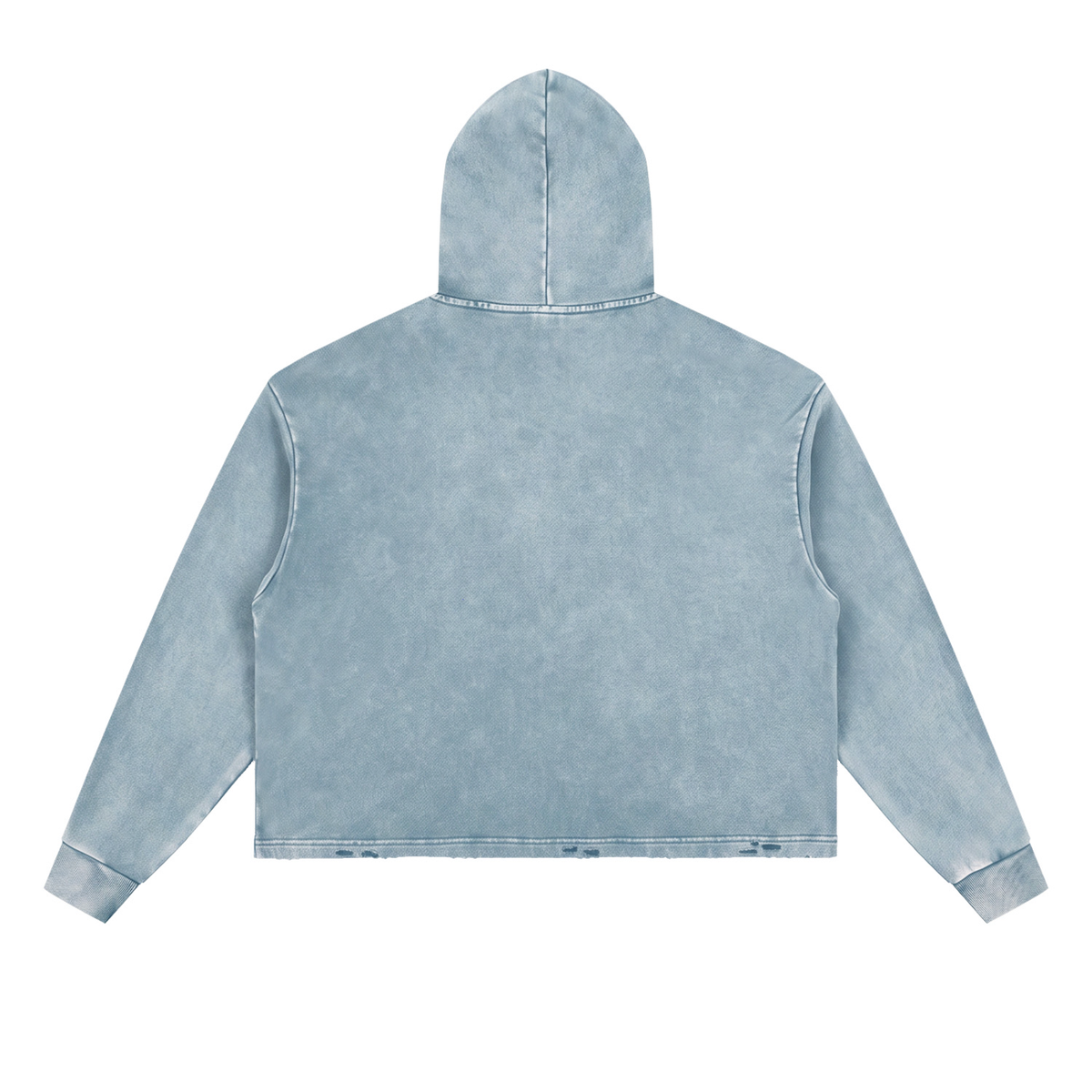 Phases Vintage Washed Frayed-Hem Hoodie