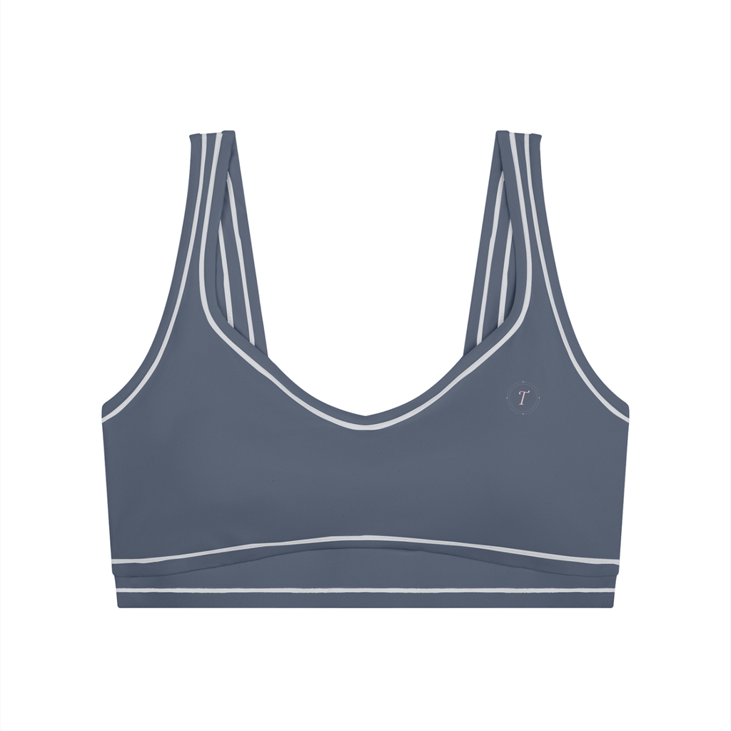 T-ToP Women’s Topstitching Yoga Sports Bra
