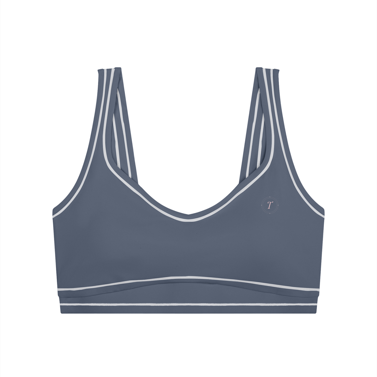 T-ToP Women’s Topstitching Yoga Sports Bra