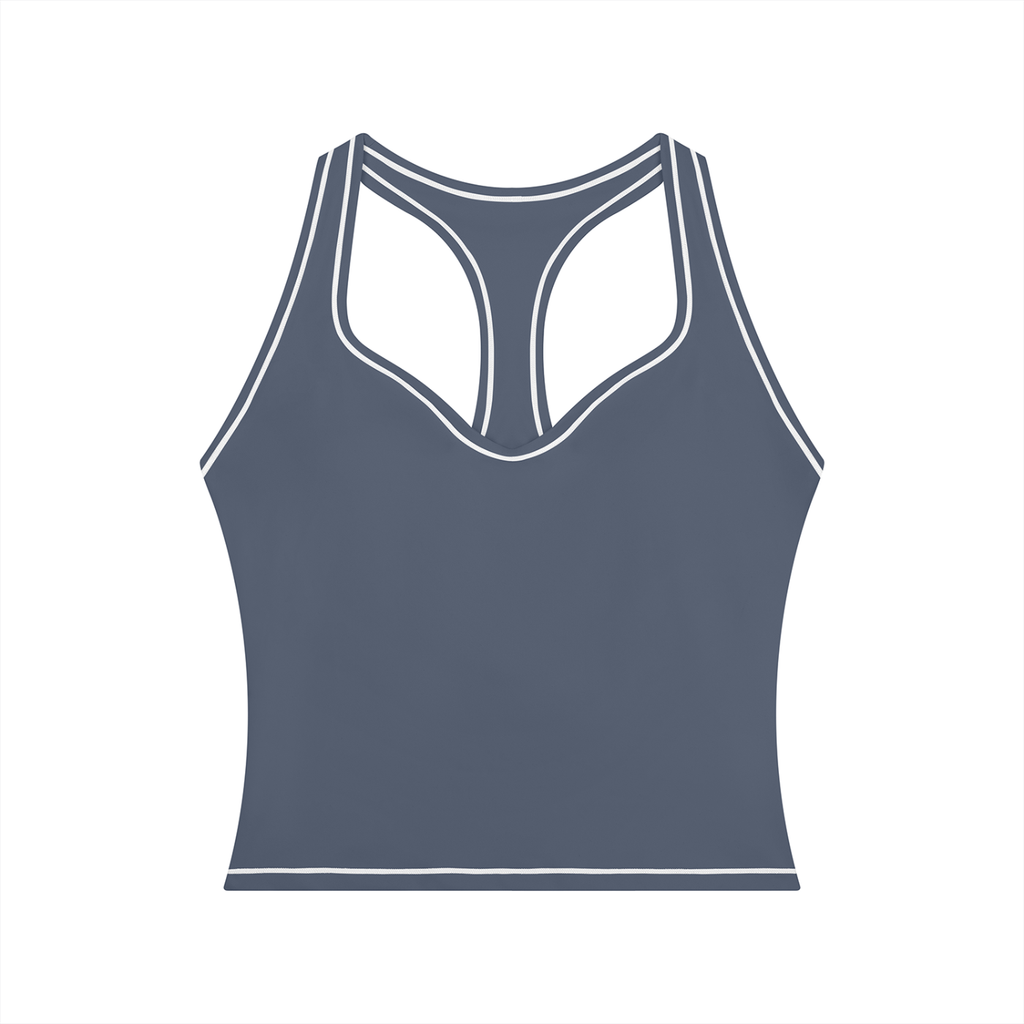 T-ToP Women’s Topstitching Yoga Tank Top