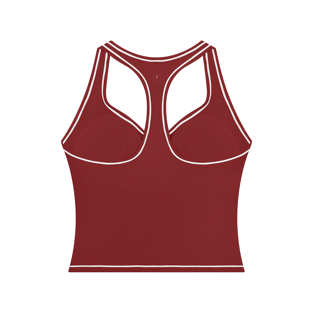 T-ToP Women’s Topstitching Yoga Tank Top