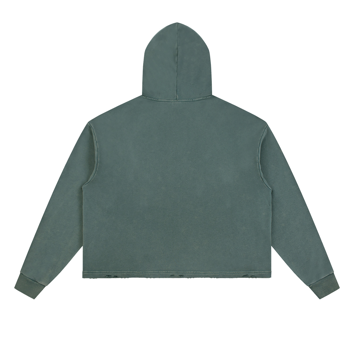 Phases Vintage Washed Frayed-Hem Hoodie