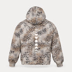 Spinal Phases Vintage Wash Leopard Full Zip Hoodie