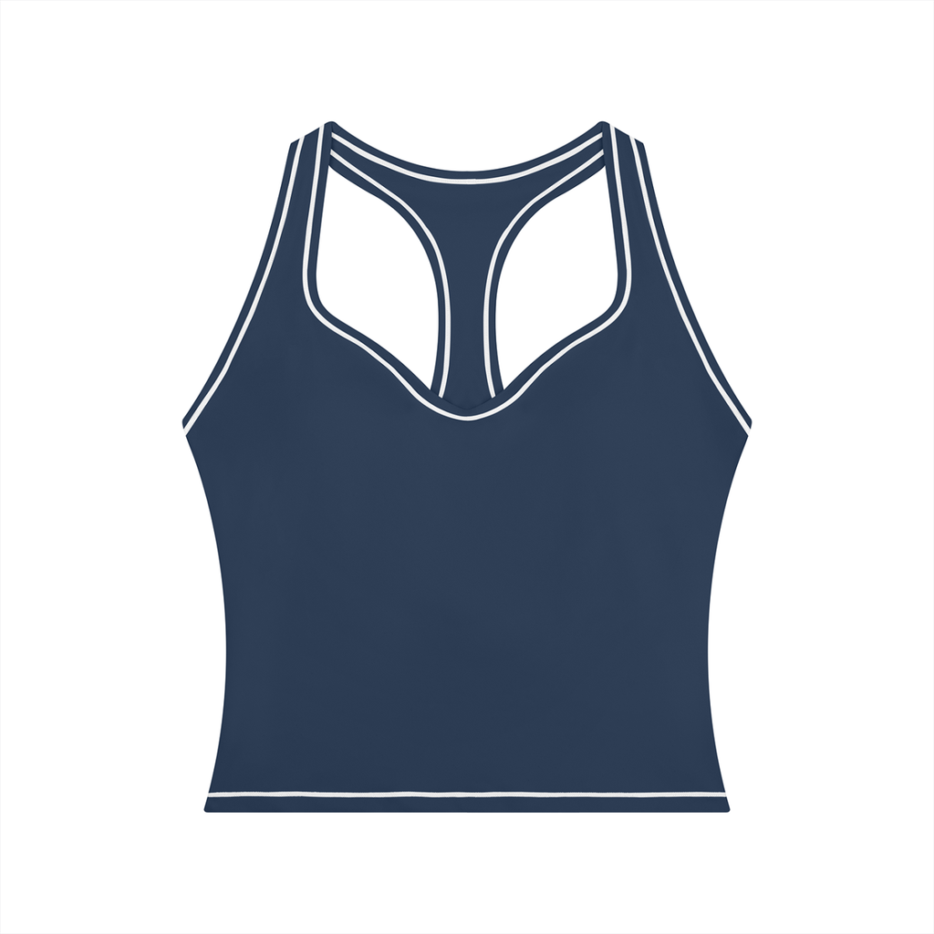T-ToP Women’s Topstitching Yoga Tank Top
