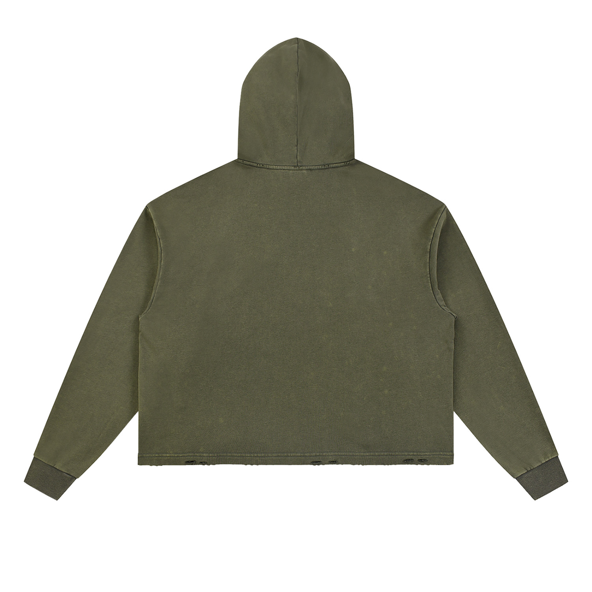 Phases Vintage Washed Frayed-Hem Hoodie