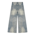 Women’s Vintage Wash Wide Leg Denim Jeans