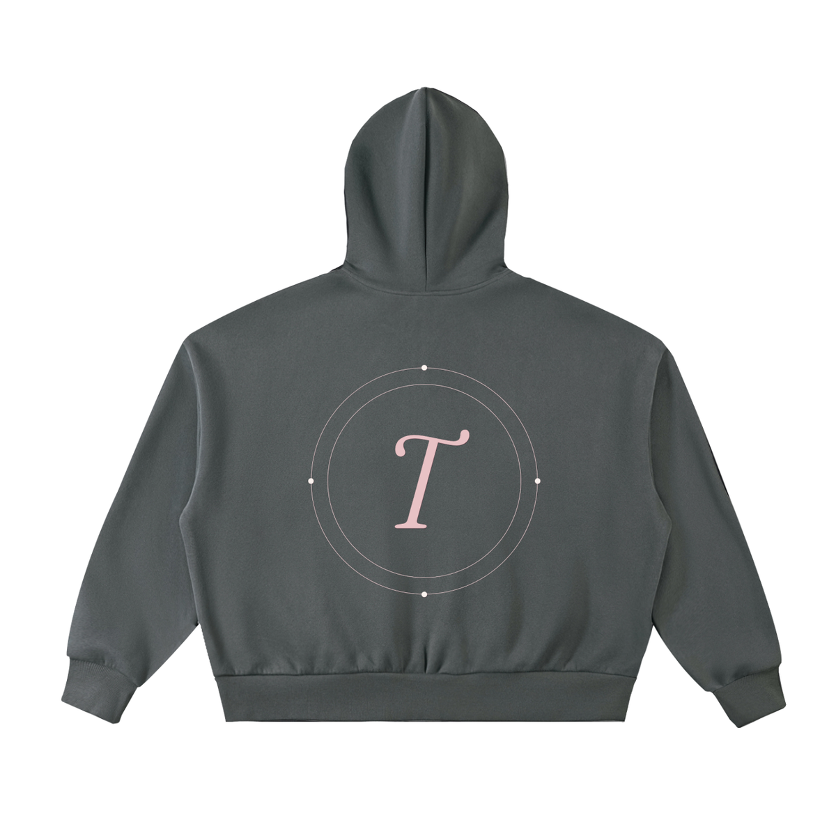 T-ToP Fleeced Full-Zip Boxy Hoodie