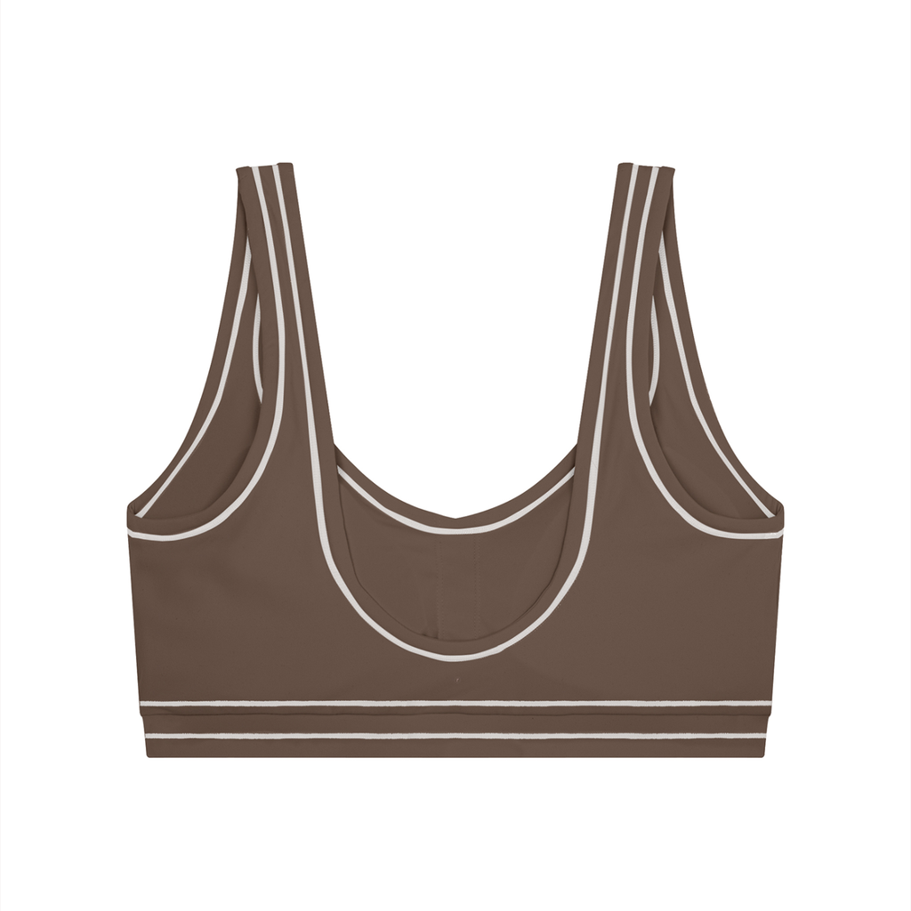 T-ToP Women’s Topstitching Yoga Sports Bra