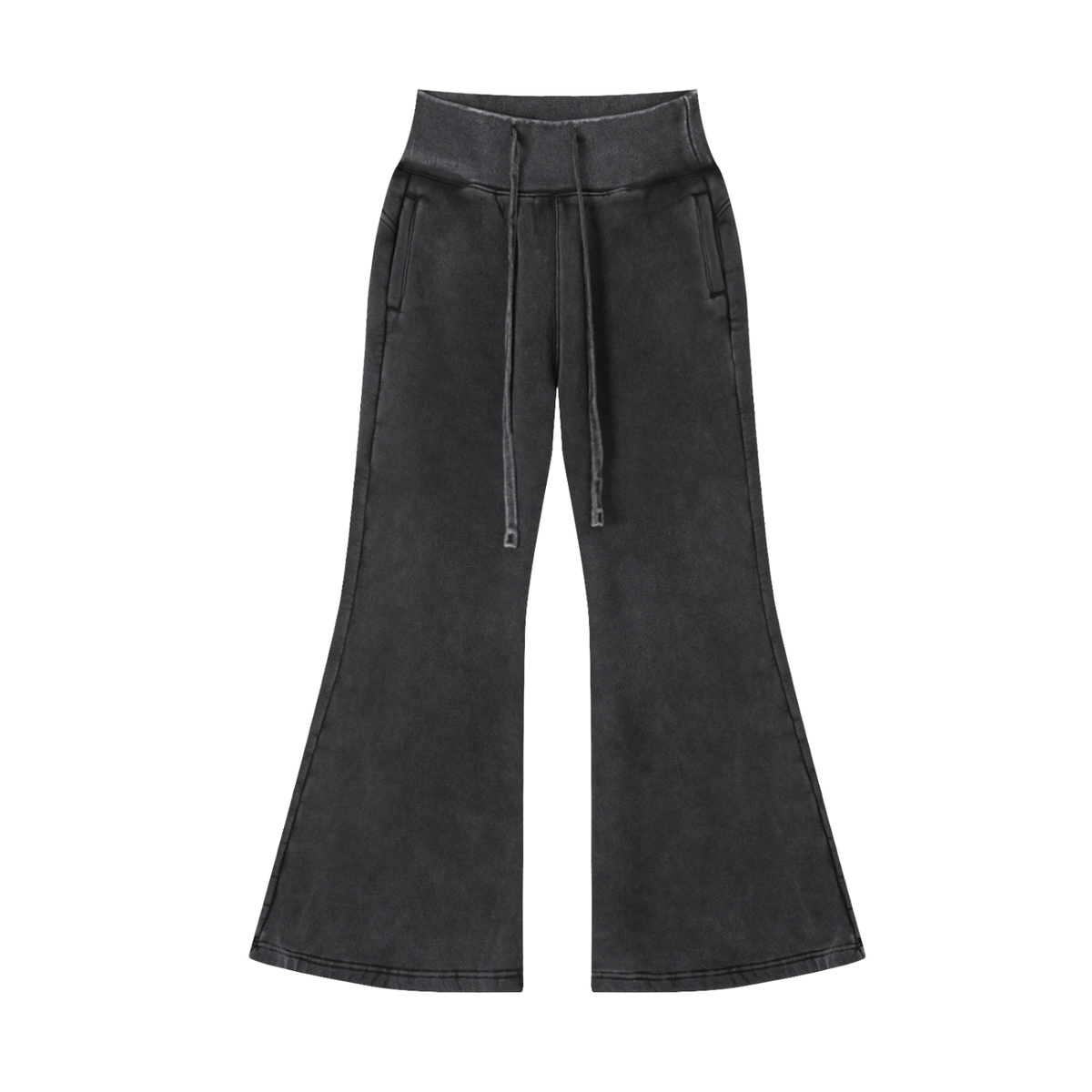 Vintage Washed Flared Fleece Pants