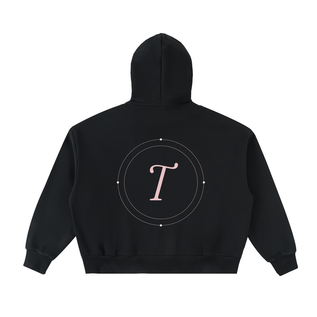 T-ToP Fleeced Full-Zip Boxy Hoodie