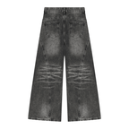 Women’s Vintage Wash Wide Leg Denim Jeans