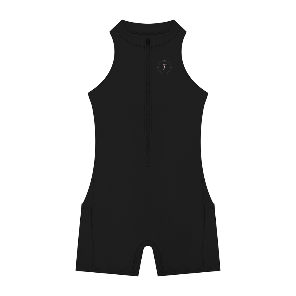 Women’s Quarter-Zip Yoga Romper