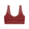 T-ToP Women’s Topstitching Yoga Sports Bra