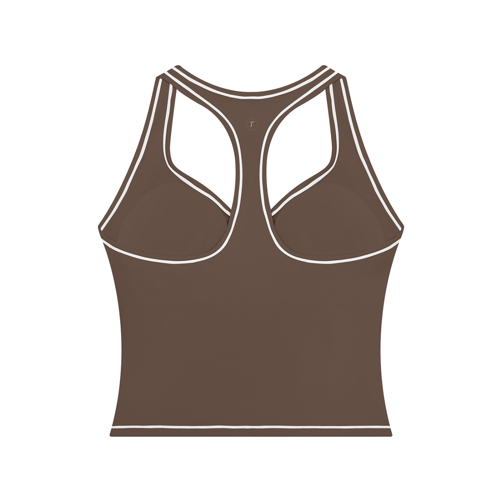T-ToP Women’s Topstitching Yoga Tank Top