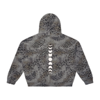 Spinal Phases Vintage Wash Leopard Full Zip Hoodie