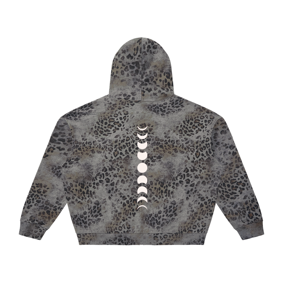 Spinal Phases Vintage Wash Leopard Full Zip Hoodie