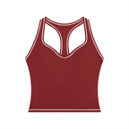 T-ToP Women’s Topstitching Yoga Tank Top