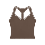 T-ToP Women’s Topstitching Yoga Tank Top