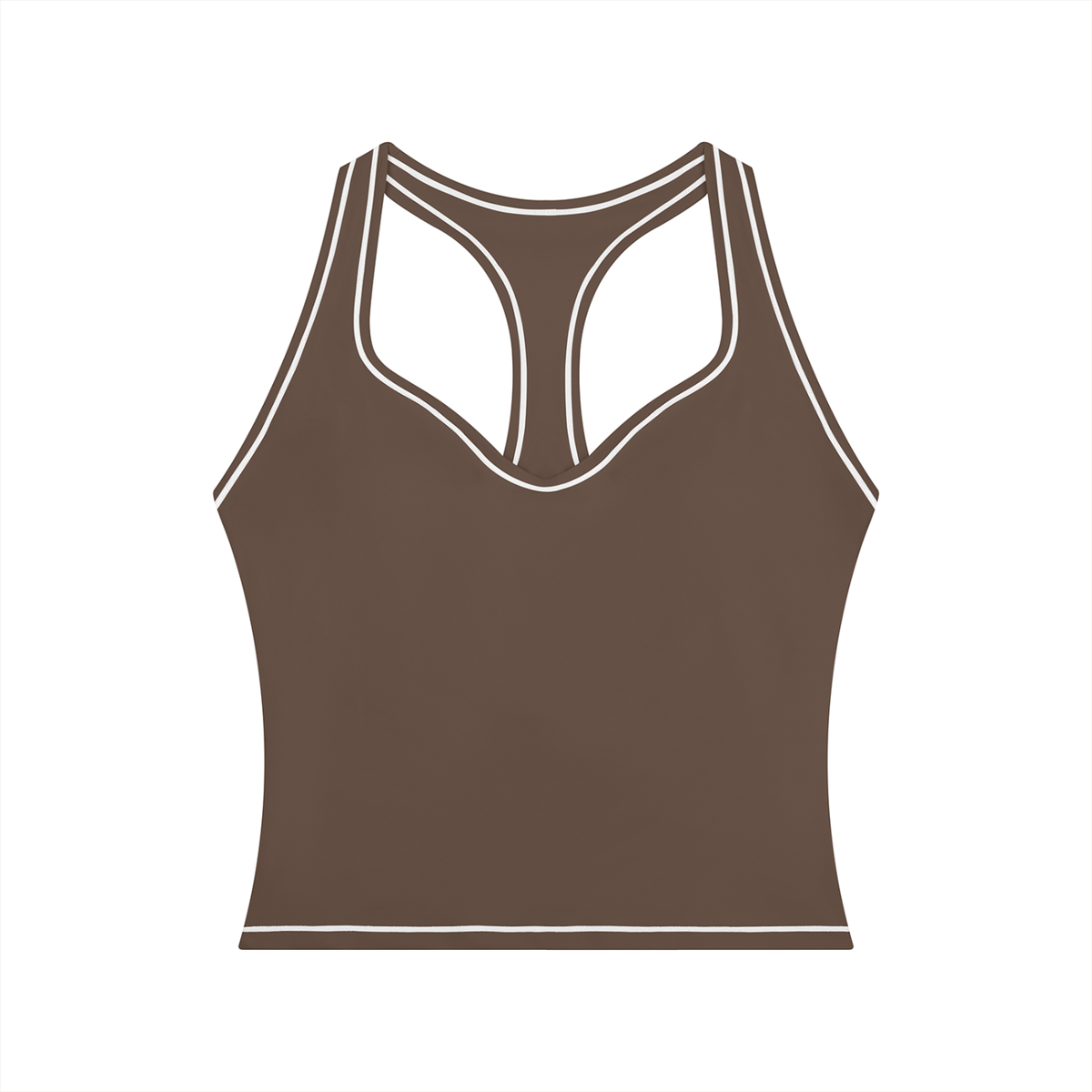 T-ToP Women’s Topstitching Yoga Tank Top