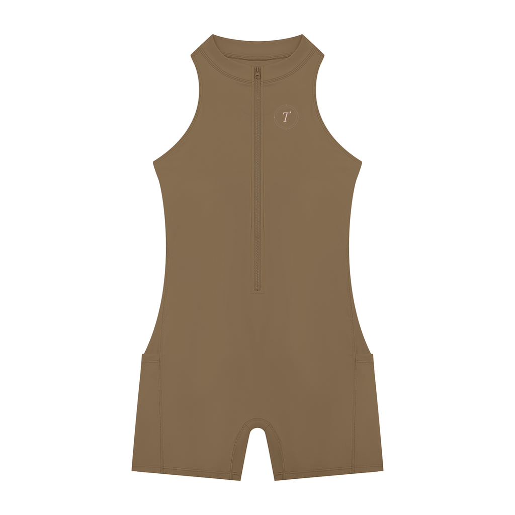 Women’s Quarter-Zip Yoga Romper