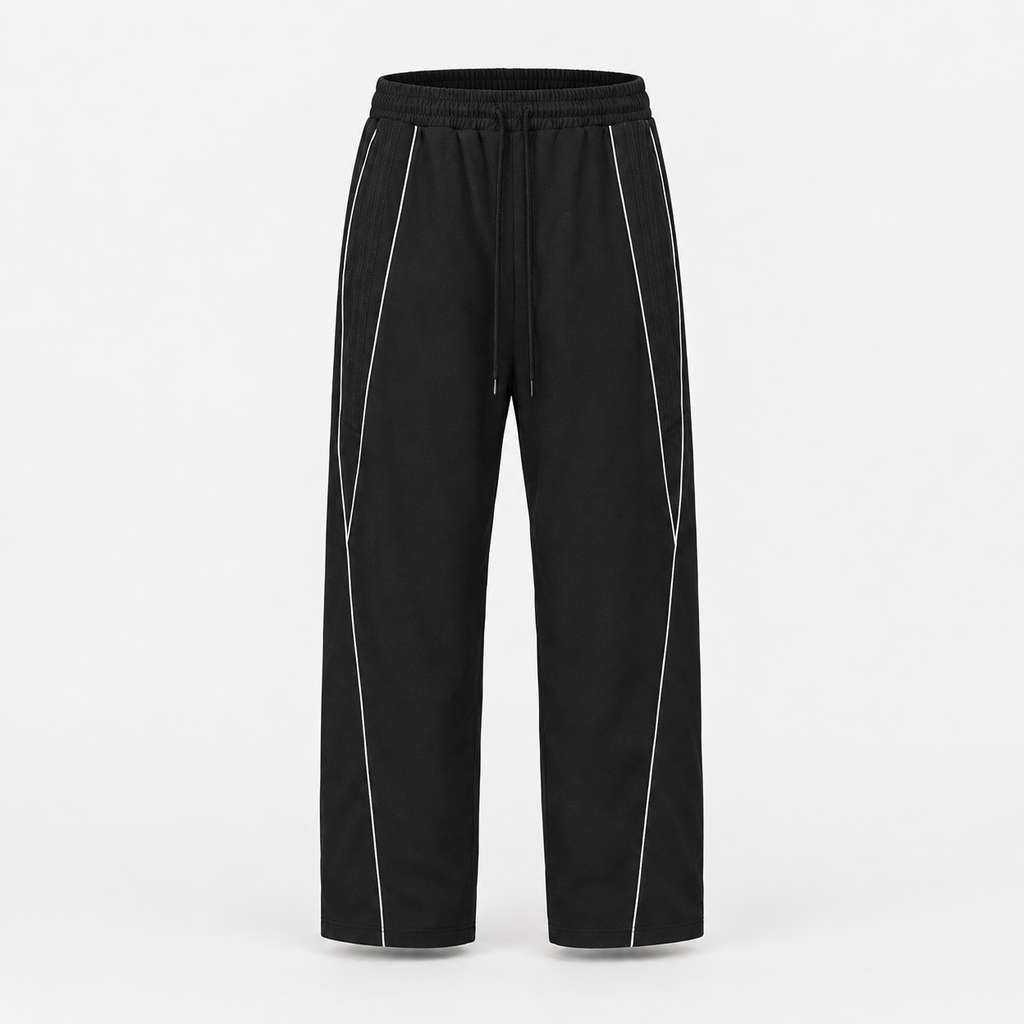 Reflection Striped Straight-Leg Sweatpants