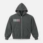 T-ToP Fleeced Full-Zip Boxy Hoodie