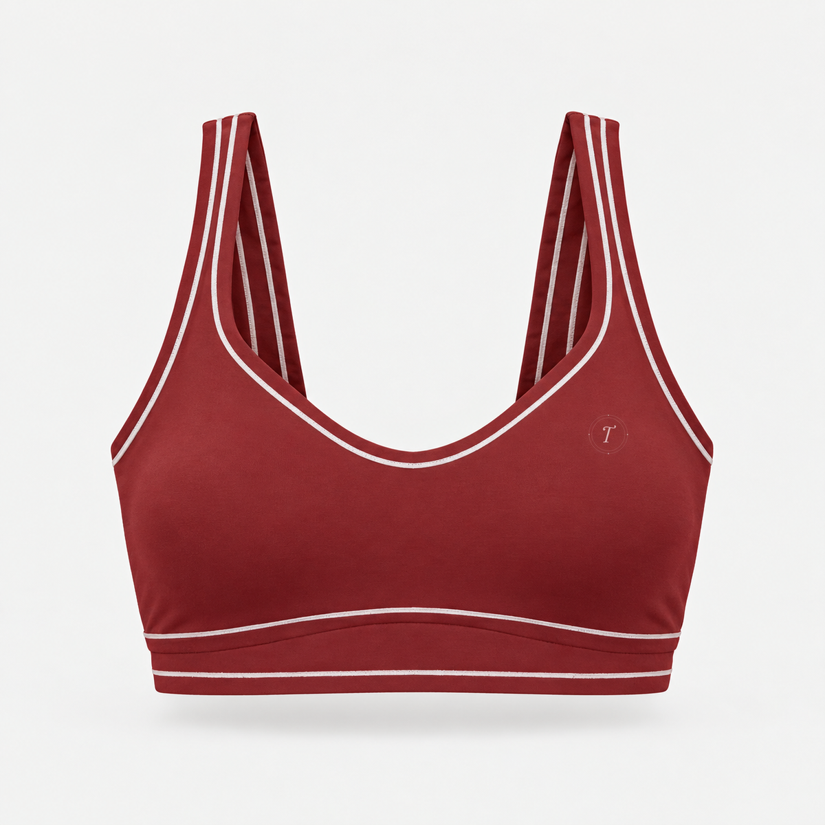 T-ToP Women’s Topstitching Yoga Sports Bra