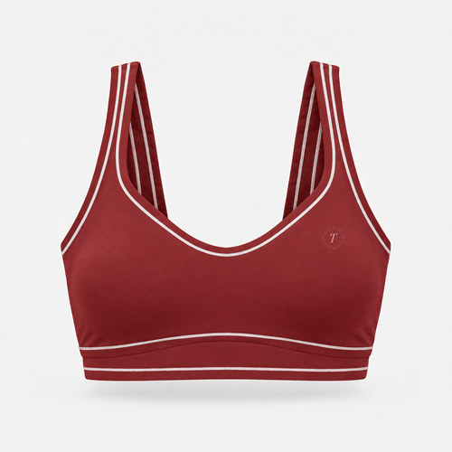 T-ToP Women’s Topstitching Yoga Sports Bra