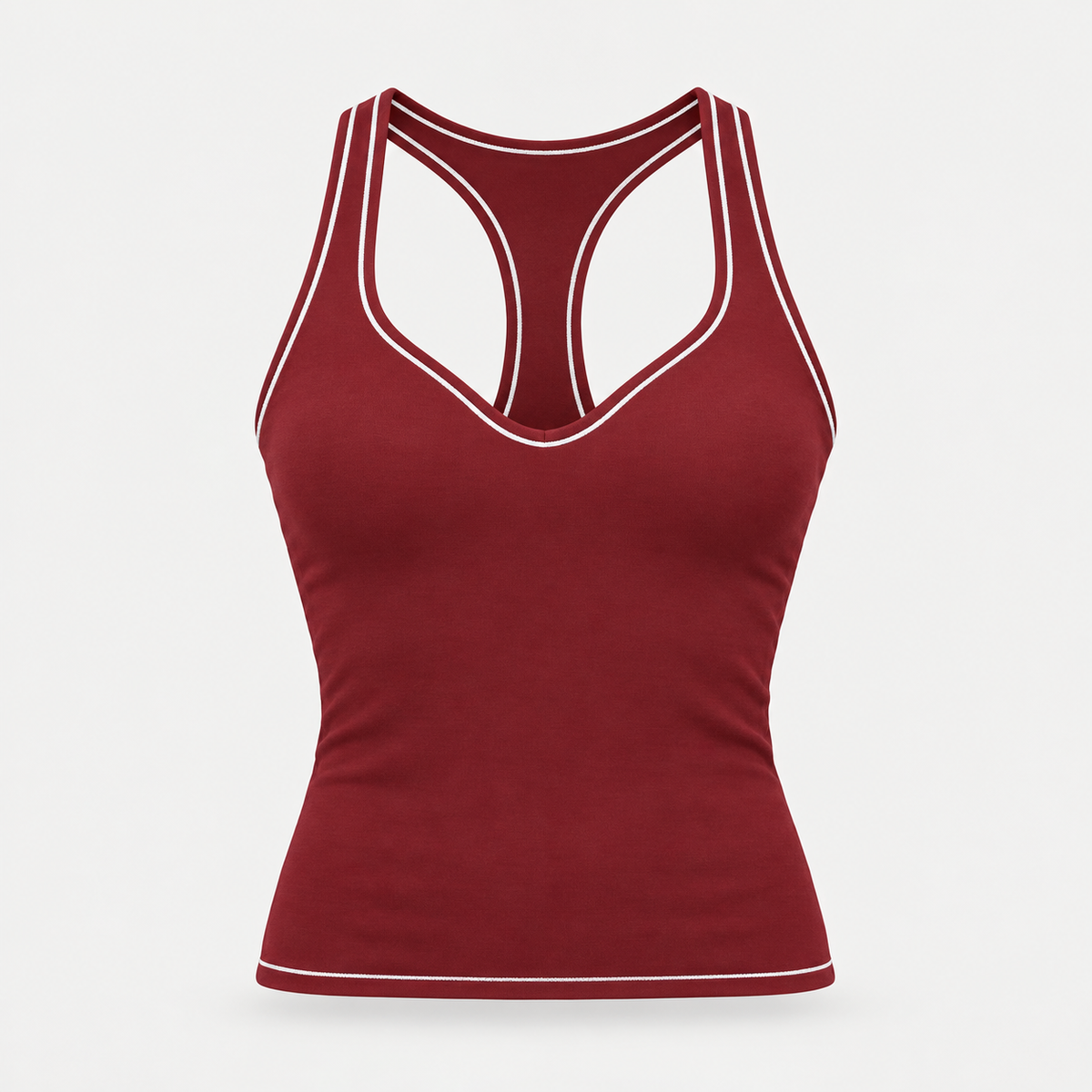 T-ToP Women’s Topstitching Yoga Tank Top