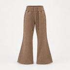 Vintage Washed Flared Fleece Pants