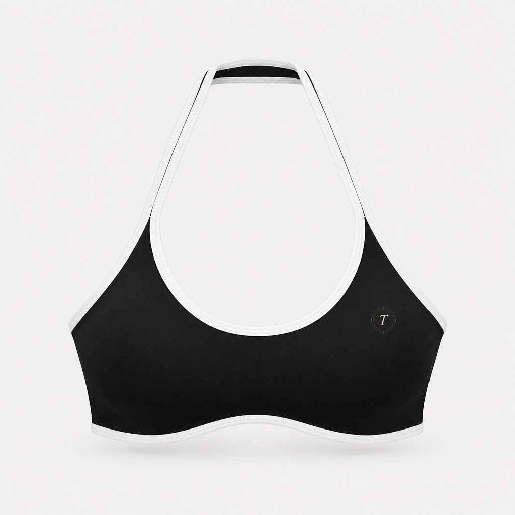Women's Halter Color Block Yoga Sports Bra