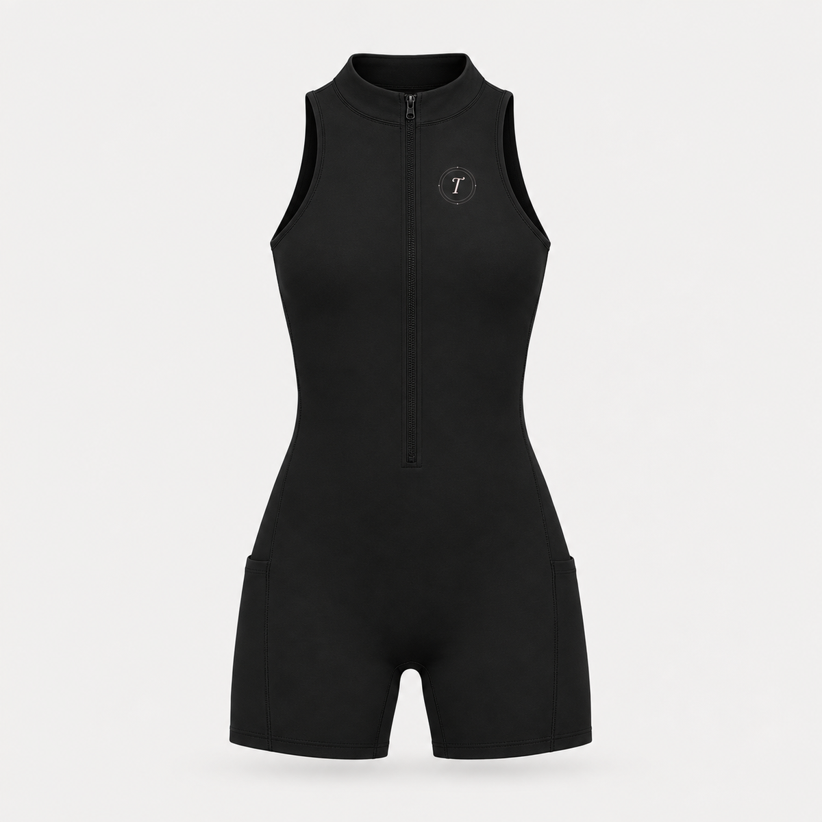 Women’s Quarter-Zip Yoga Romper