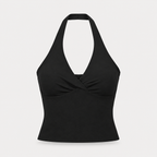 Women’s Ruched Halter Yoga Tank Top