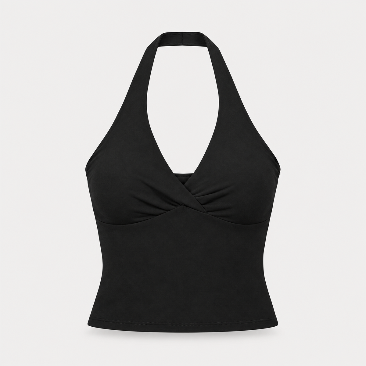 Women’s Ruched Halter Yoga Tank Top